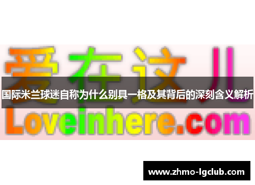 国际米兰球迷自称为什么别具一格及其背后的深刻含义解析